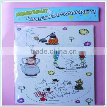 customized cartoon paper fridge magnet,cheap refrigerator magent