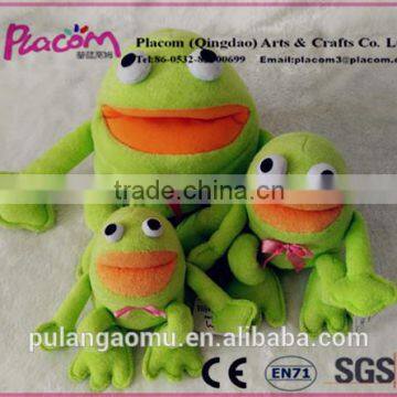 Unique Design Interesting Cheap Frog Plush Hand Puppet for Wholesale