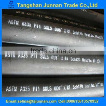 8" SCH40 ASTM A335 P11 Seamless Alloy Steel Pipe Supplier in China