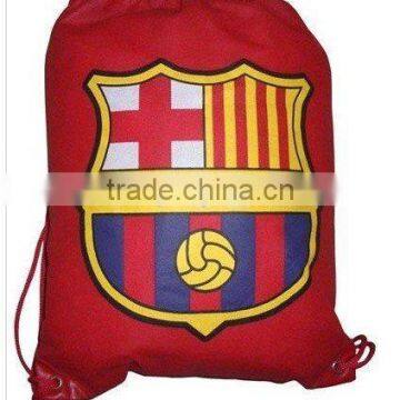  210D polyester drawstring bag red