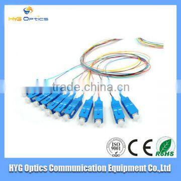 manufacture supply sc upc fiber optic 12core pigtail ,12core sc upc pigtail