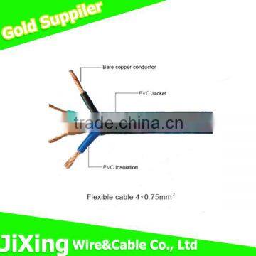 H05VV-F PVC insulated 4 core 2.5mm electrical cable price