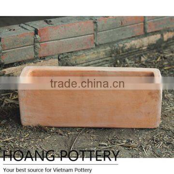 Long Terracotta Planter Outdoor - Vietnam Pottery