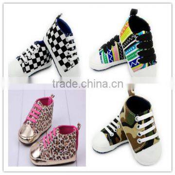 2016 Fashion Design Baby Canvas Shoes