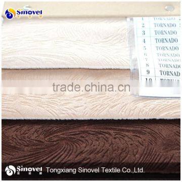 Turkey sofa fabric/ burnout velboa fabric with TC