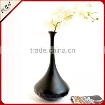 Wholesale Classic Black Swan Hand Carved Glass Vase High-grade Fashion Decoration Home Furnishing photo-4
