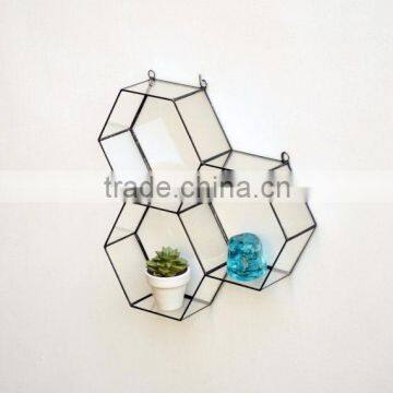 Glass Geometrical Box, Storage Box, Glass Box, Display Box, Wall Hanging Box, Jeweler Box, Glass Wall art, Wall Decor