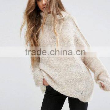 Guangzhou Factory Manufacturer Roll Neck Plus Size Sweaters 2016 Custom photo-3