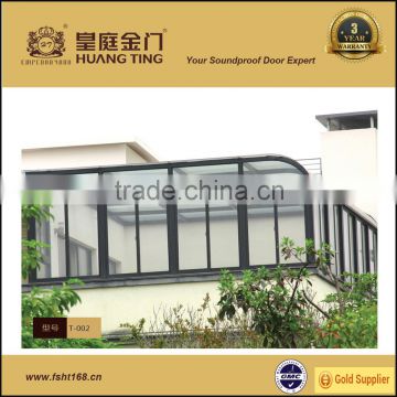 High quality cheap price India villa house glass sun room aluminum house