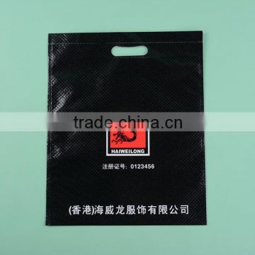 Fashion custom logo plastic die cut apparel bag