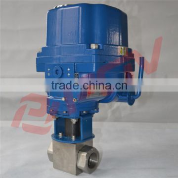 explosion proof screw thread ball valve with electric actuator