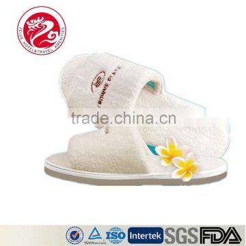 White Coral Fleece Hotel Amenities Slippers