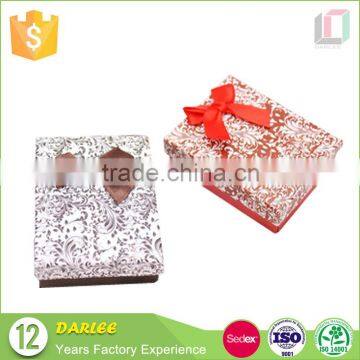 grey cardboard packaging gift box wholesale with bowknot