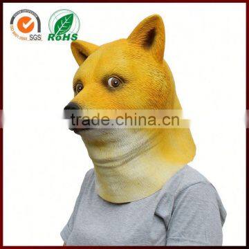 Wholesale masquerade latex dog head mask for Halloween