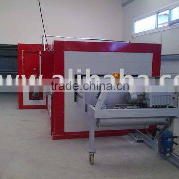 Wood effect film coating line for aluminum profiles and sheets