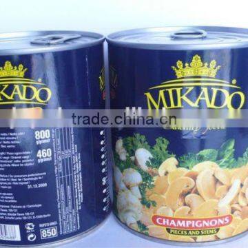 Chinese Canned Mushroom whole slices manufacturer