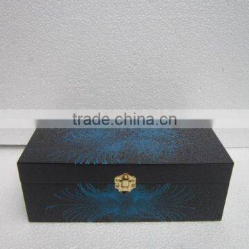 lacquer tray, serving & storage tray, tray with bamboo border, shape rectangle