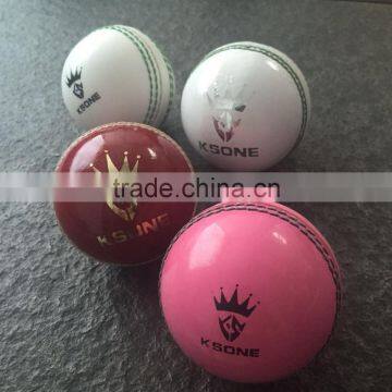 Leather and PVC cricket ball