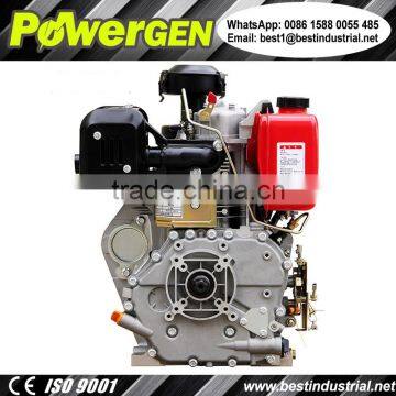 Best Seller!!! POWERGEN 190FE Elecric Start Air Cooled Single Cylinder 13HP Diesel Engine