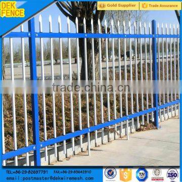 pvc coated ornamental wrought iron fence/picket fence