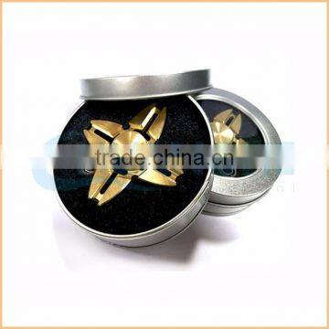 Finger Gyro Hand Fidget Spinner Gyro Copper Four Finger Gyro photo-3