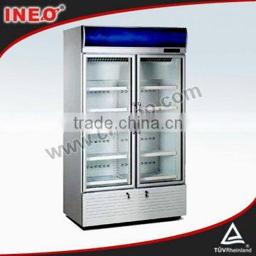 670L Upright Glass Door Red Bull Cooler/Metal Beverage Cooler/Vertical Cooler