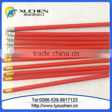 Yellow Color Student HB Wooden Pencils With Eraser photo-4