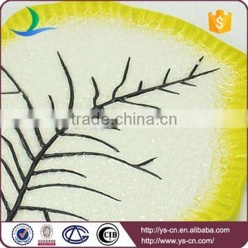 Yellow Leaf Porcelain Board With Clear Vein photo-3