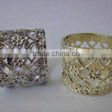 Silver Plated Monogrammed Napkin Ring photo-2