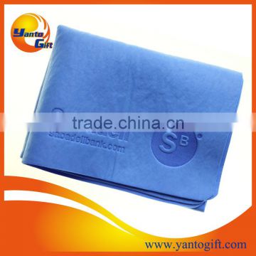 Gym cool sports towel with custom logo debossed