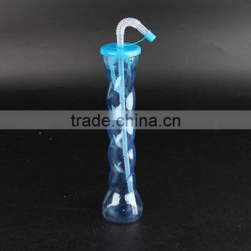 creative shape yard bottle with straw