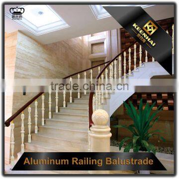 Floor Mounted Indoor Stairs Aluminum Handrail Profile