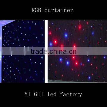 Bright LED Star Cloth From China Sex Game Stage Backdrop Soft Curtain