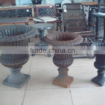 Hot Sale Cast Iron Metal Garden Flower Pot Urn Planter photo-4