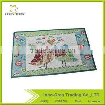 Cute Birds Cotton Kitchen Area Anti Fatigue Rug Mat