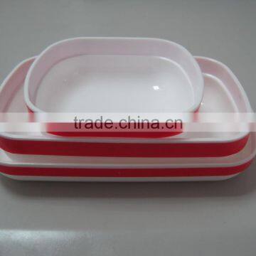 Rotable Large Plate,Two-tone Food Grade Inflight Plate photo-3