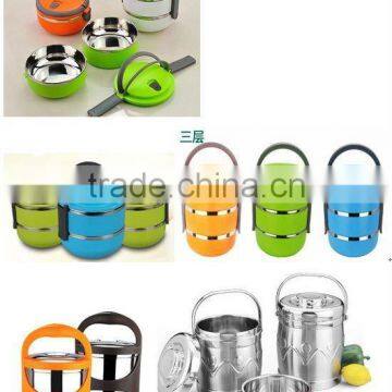 Stainless Steel18/8 Colorful Children Lunch Box/Tiffin Box/food Container With Mirror Polishing photo-2