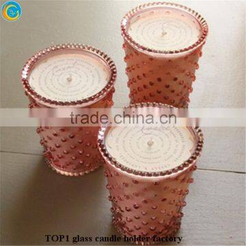 Home Decorative Colorful Votive Glass Candle Jar photo-6