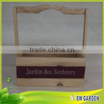 Wooden Decoration Basket, Gardeing Colorful Wood Easter Basket photo-3