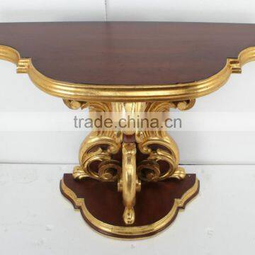 Home Decor Ideas Brown And Gold Console Table photo-2