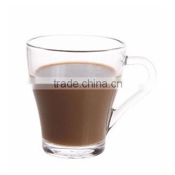 250ml Quality goods of China houseware decal coffee glass mugs wholesale