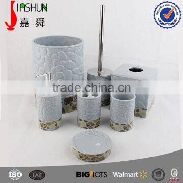 Unique design 6ps ceramic bathroom accessories set