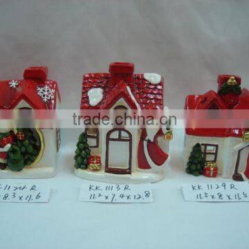 ceramic xmas tealight house