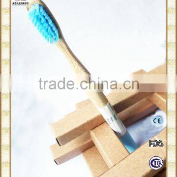 Colorful Bristle Recyclable and Environmental Adult Bamboo Toothbrush photo-3