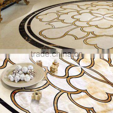 Classic Elegant Italian Designed Floral Marble Medallion Inlay Flooring in Round Shape BF12-04284d photo-2
