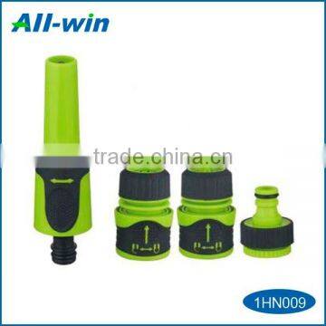 High quality adjustable plastic garden hose nozzle set