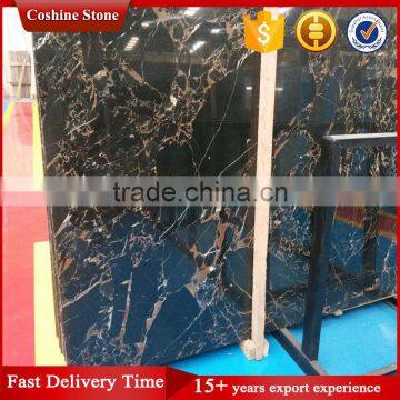 Top Polished Athens Black and Gold Vein Marble photo-4