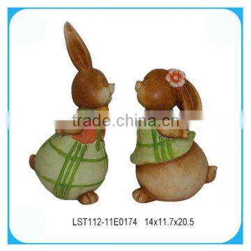 Ceramic easter rabbit decoration craft