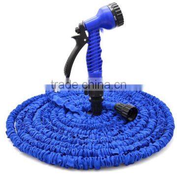 garden expandable hose with 7 pattern plastic spray nozzle