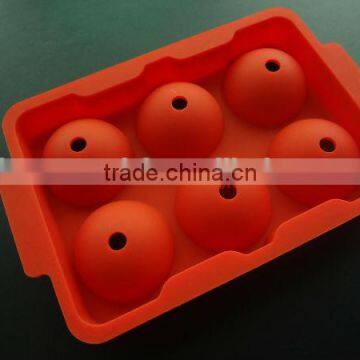 6 Cubes 45mm Silicone Whisky Ice Balls Tray photo-3